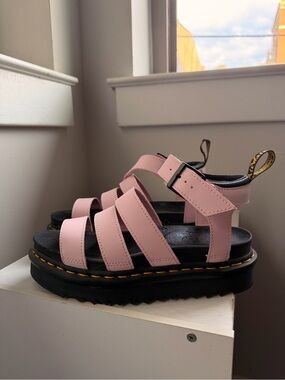 Dr. Martens Pink and Black Sandals